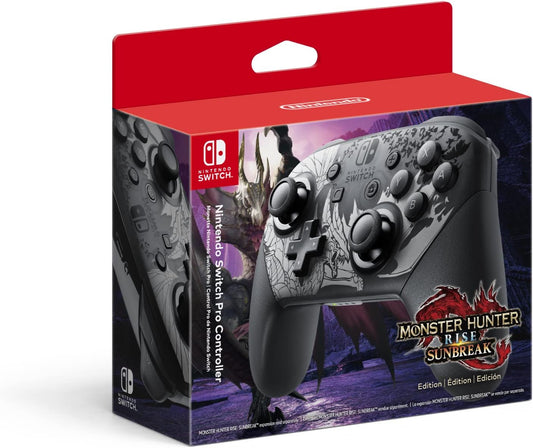 Nintendo Switch Pro Controller - Monster Hunter Rise Sunbreak Edition